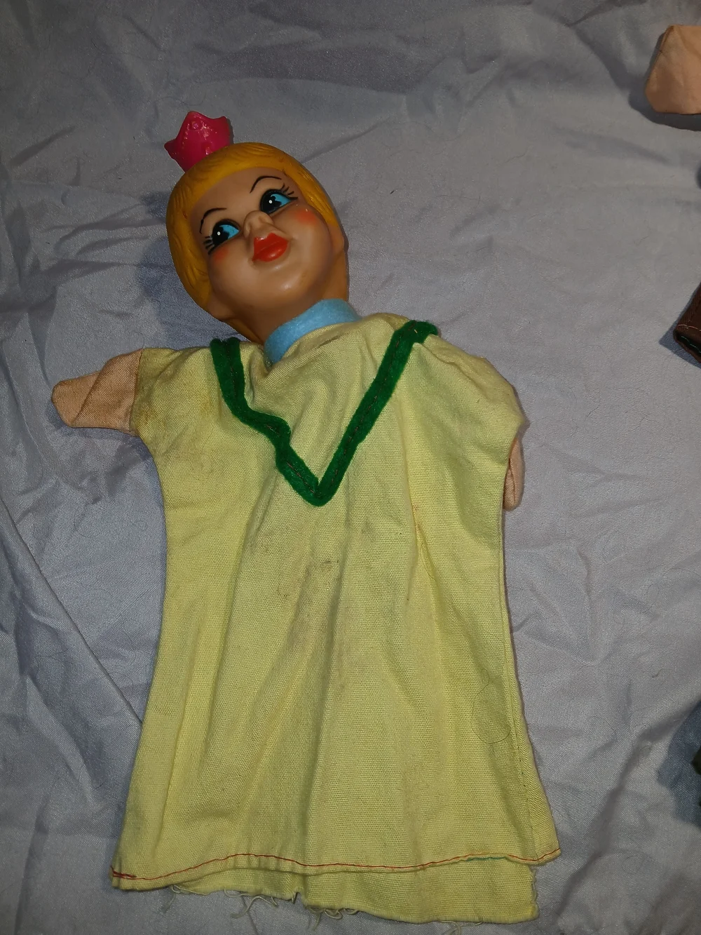 7 Piece VTG Hand Puppet Lil Red Riding Hood Plus Rubber Plush